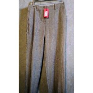Boss Hugo Nwt Women's Sz 10 Dress Pants Trousers Straight Leg 100% Cotton D30